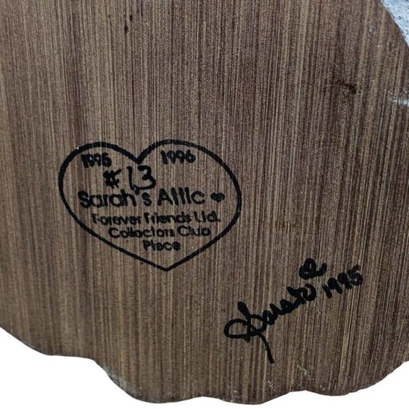 Vintage Sarah’s Attic Rocking Horse Basebeall Angels HORSIN AROUND #13 Signed - Picture 8 of 8